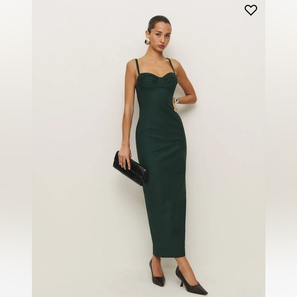 Stormi Dress | Reformation Maxi Dress in Forest Green NWT - Picture 2 of 5